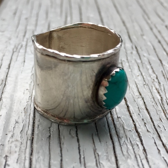 Jewelry - Sterling Silver and Turquoise Thick Band